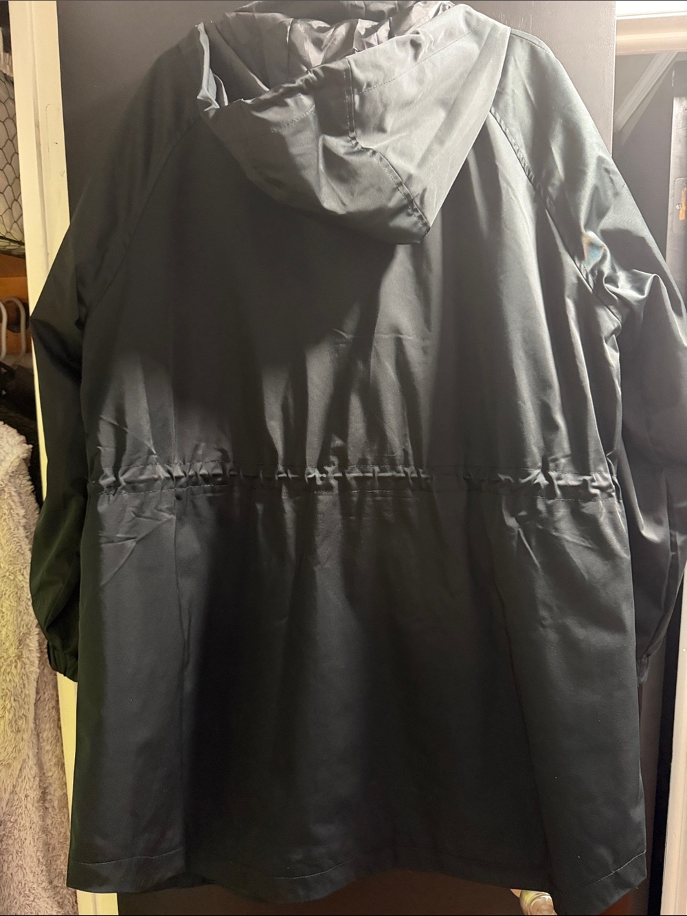 Ava & Viv Black Hooded Drawstring Anorak - Picture 3 of 3